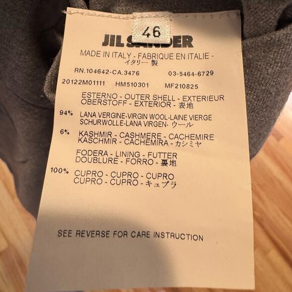 Jil Sanders gray trousers size US L - Picture 7 of 7